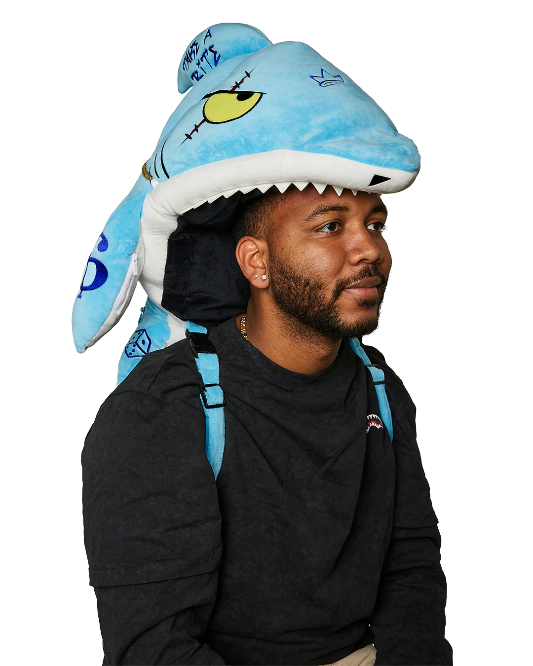 STUFFED SAVAGE HOODY BACKPACK SHARK - Image 2
