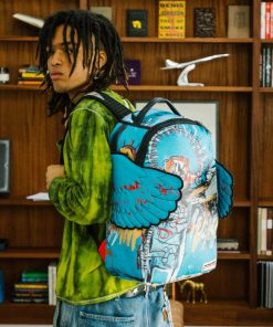 Alternative view of OFFICIAL BASQUIAT UNTITLED (FALLEN ANGEL) 1981 WING BACKPACK (DLXV)