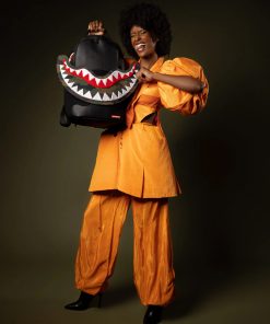 Alternative view of VELCRO SHARK - 3 INTERCHANGEABLE SHARKS BACKPACK (DLXV)