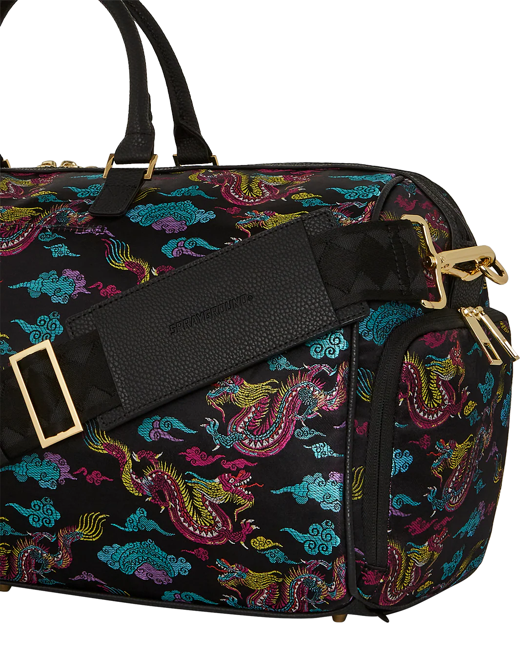 EMBROIDERED DRAGONS DUFFLE - Image 4