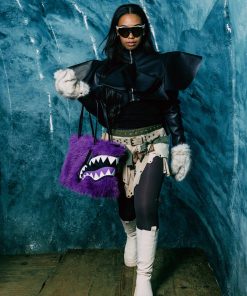 Alternative view of FURZILLA SHARK (PURP) TOTE