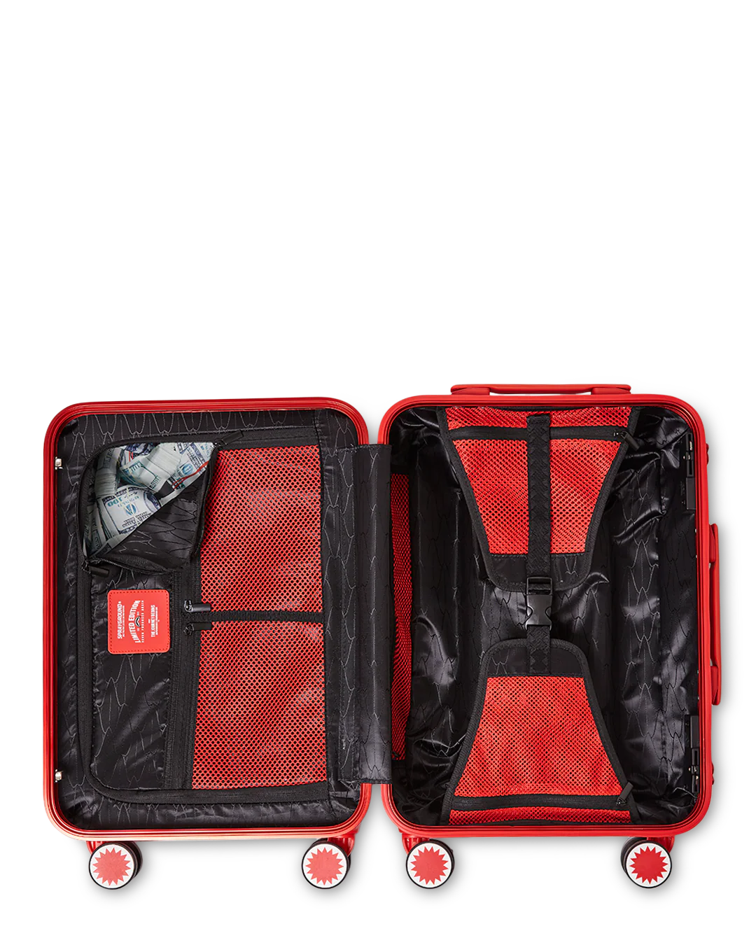 MOLDED SHARKITECTURE RED HARDSHELL CARRY-ON LUGGAGE - Image 12
