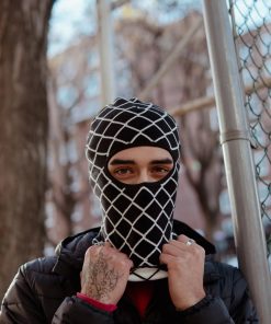 Alternative view of CHAINLINK KNIT SKI MASK
