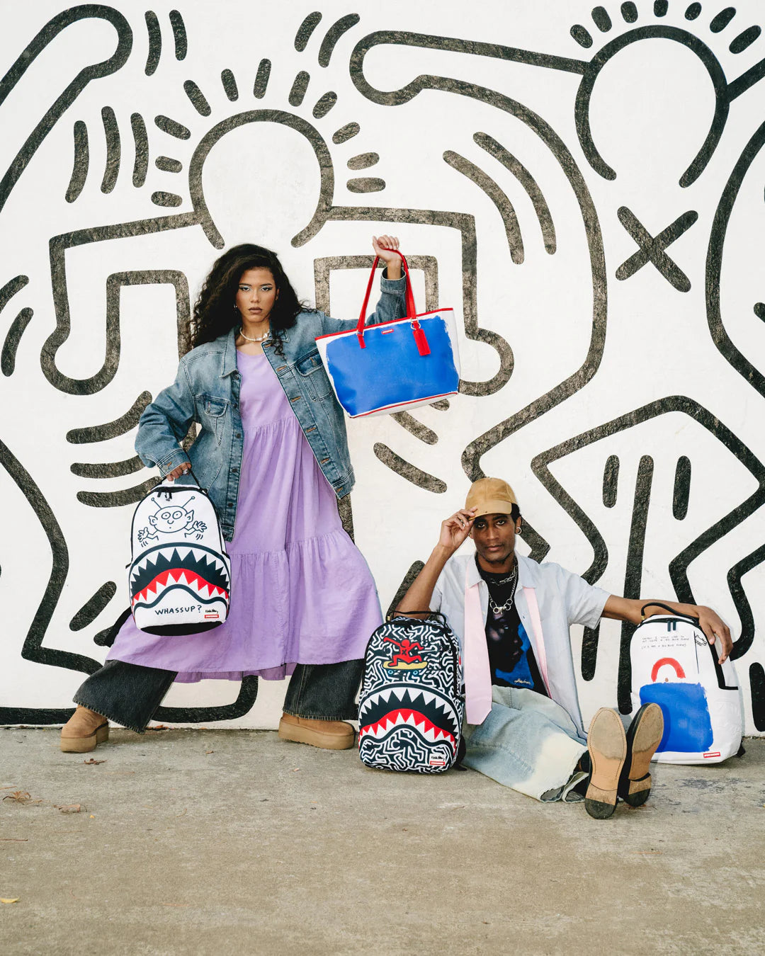 KEITH HARING SKATER SHARK DLXSR BACKPACK - Image 15