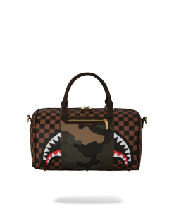 EXTERIOR GOLD ZIP POCKET SHARKS IN PARIS MINI DUFFLE