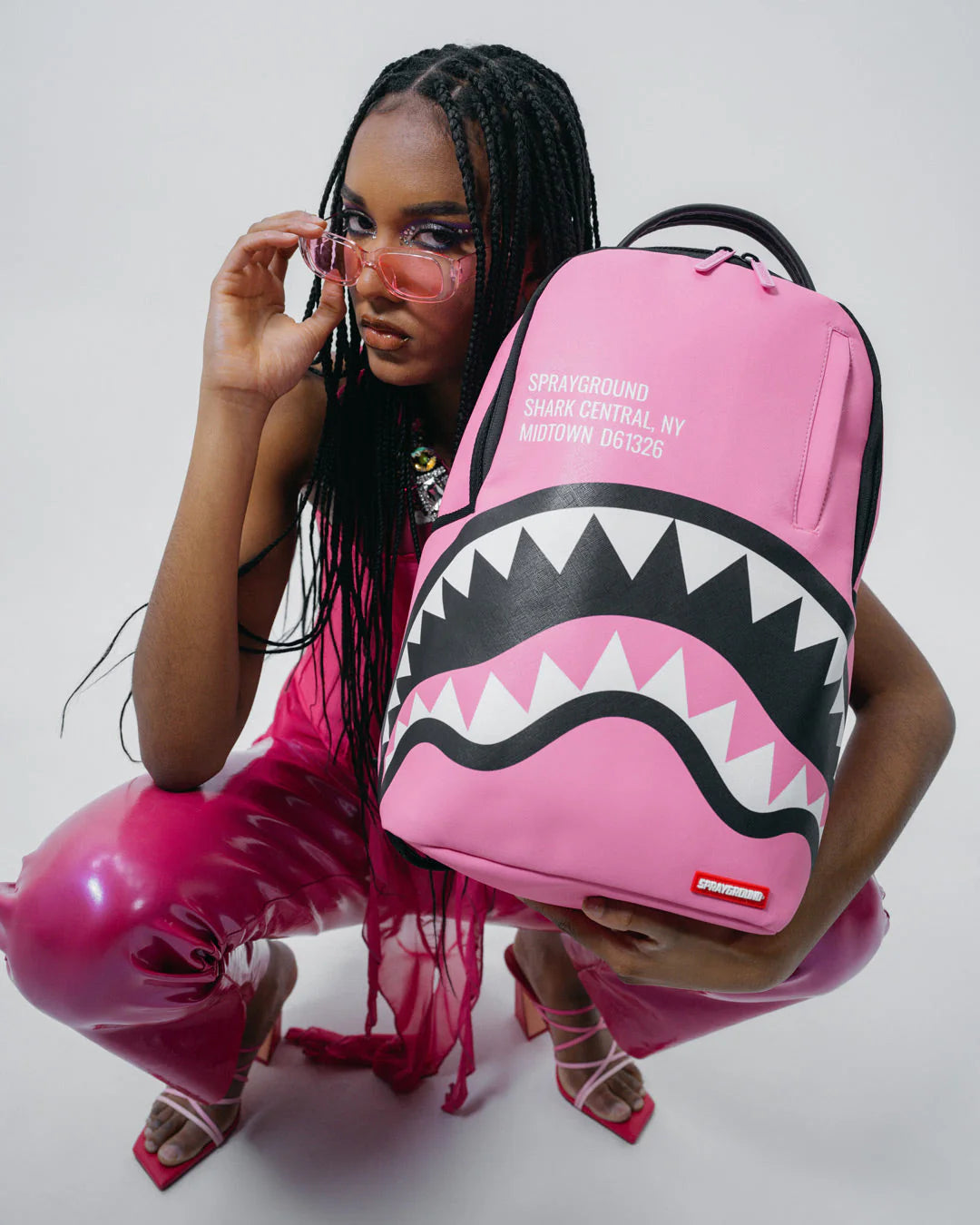 SHARK CENTRAL (PINK) BACKPACK (DLXV) - Image 6