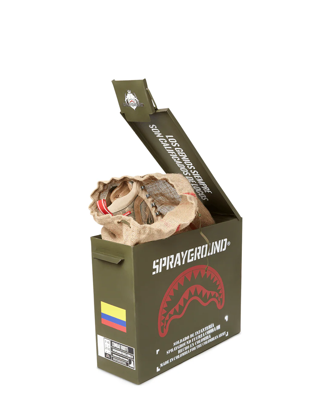 CAMO TERRAIN FUERZA COBRA PARATROOPER BOOTS - MADE IN COLOMBIA NUMBERED 1/280 PAIRS - Image 20