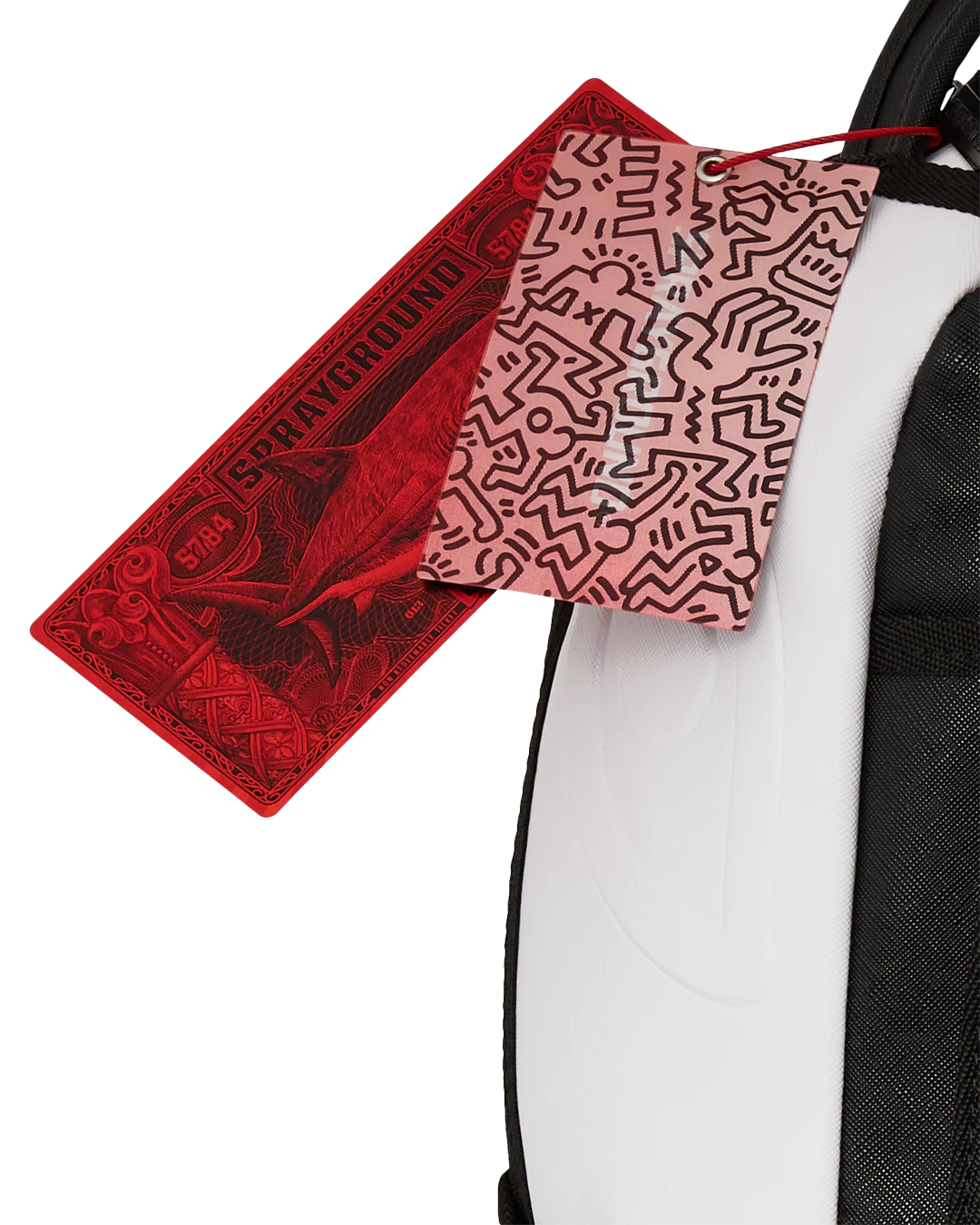 KEITH HARING BIG BLUE PURSE ART BACKPACK - Image 18