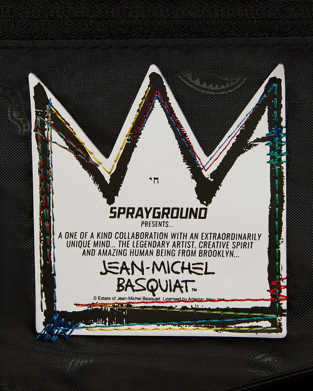 OFFICIAL BASQUIAT UNTITLED (CHEESE POPCORN) 1983 HANDBAG - Image 9