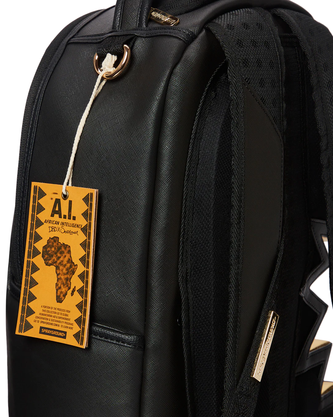 A.i.3 SHARK BITE BLACK GOLD BACKPACK (DLXV) - Image 13