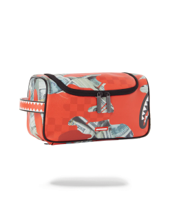 Alternative view of MONEY CAMO (RED) TOILETRY BAG