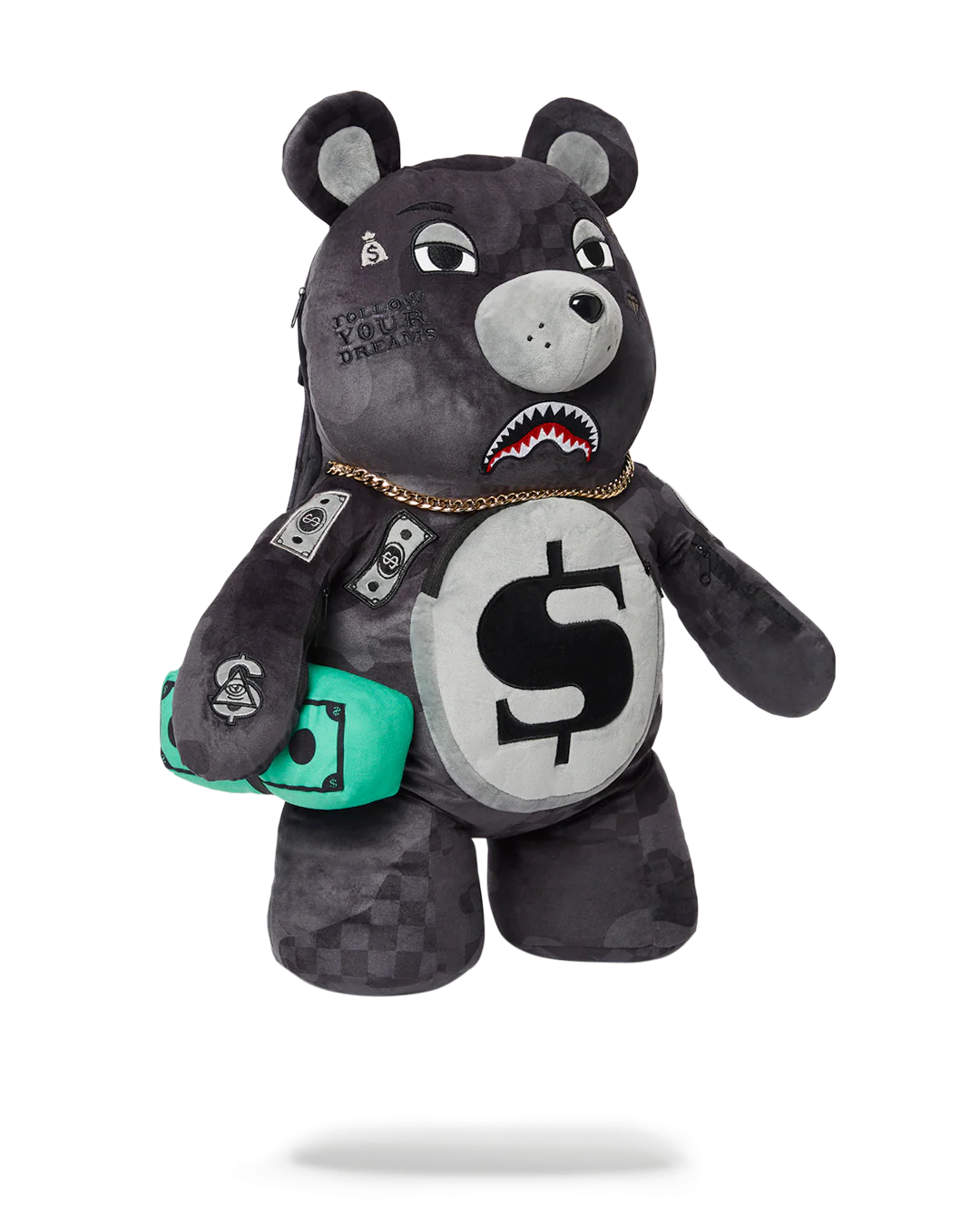 3AM NEVER SLEEP MONEYBEAR TEDDYBEAR BACKPACK - Image 3