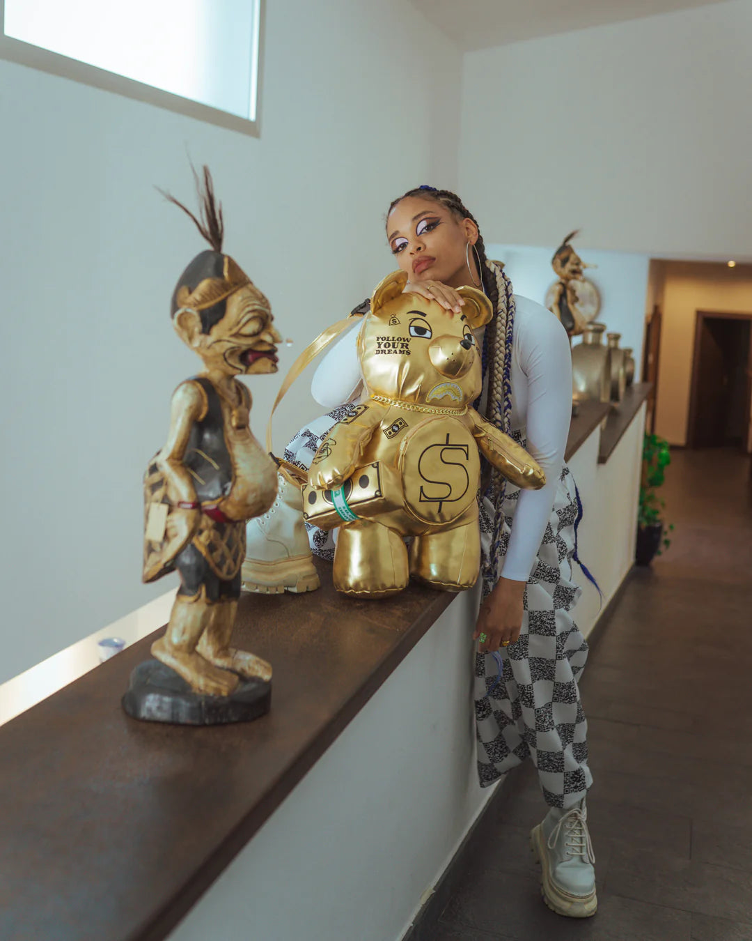 GOLD RUSH MONEYBEAR TEDDYBEAR BACKPACK - Image 2