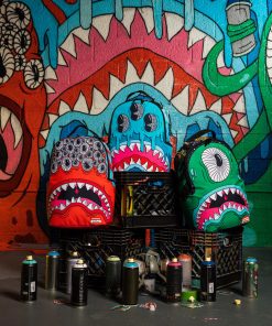 Alternative view of JORGE RODRIGUEZ THE ARTIST COLLAB BLINKY SHARK BACKPACK