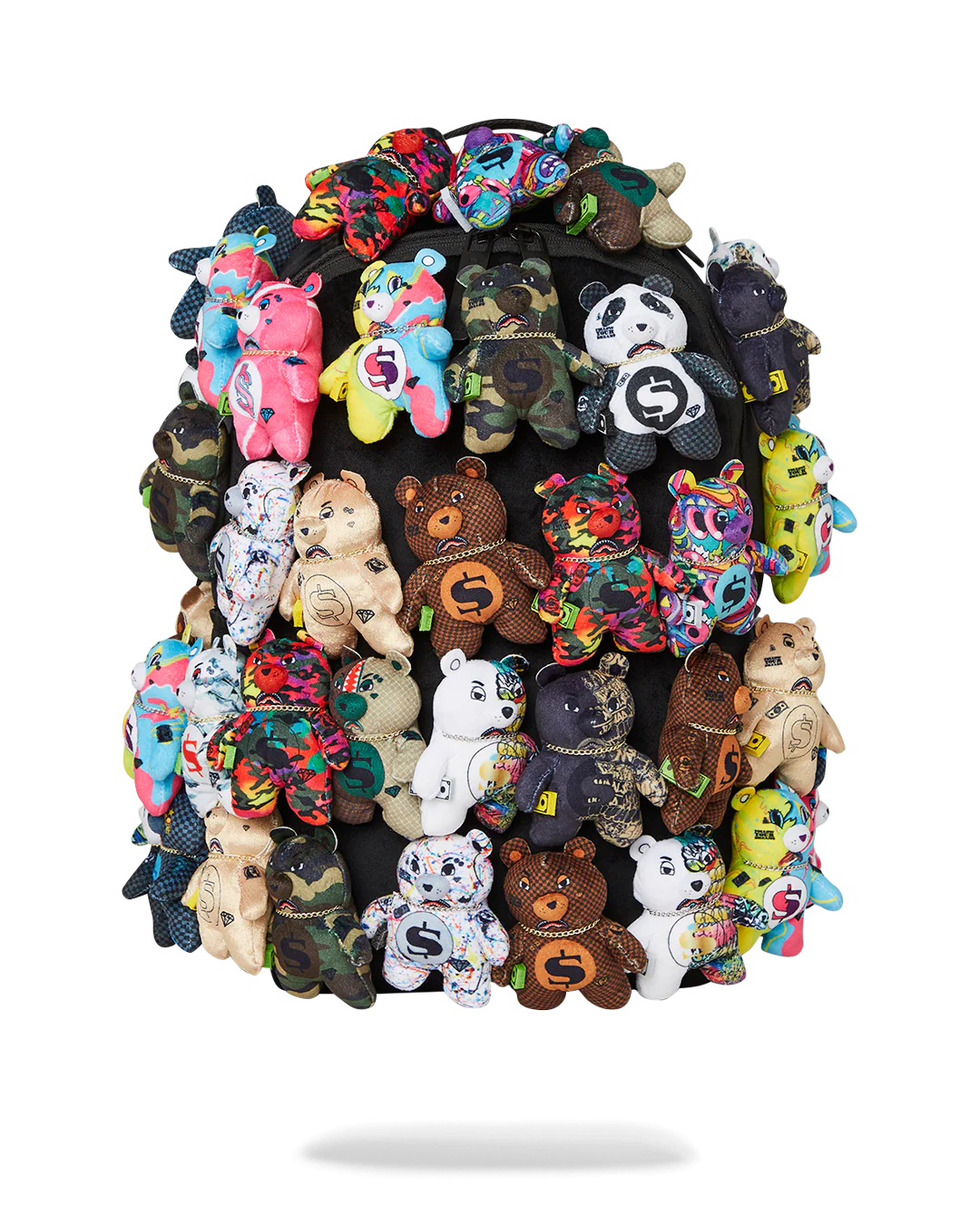 PACK OF BEARS REAL PLUSH BEARS RUNWAY PIECE BACKPACK - SUPER EXCLUSIVE