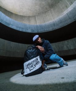 Alternative view of HELLO MY NAME IS 15 YEARS QUILTED BACKPACK (SUPER RARE)