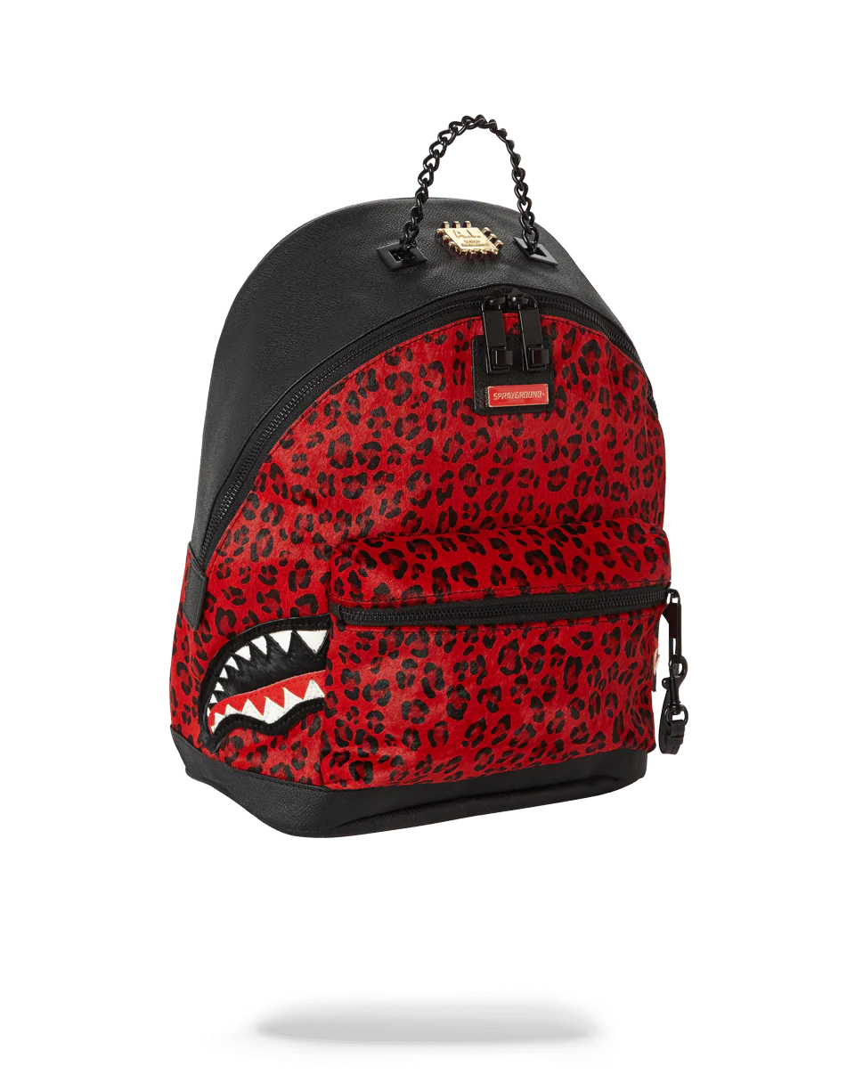 6-STRAP RED LEOPARD EMPRESS (PONY HAIR) - Image 3