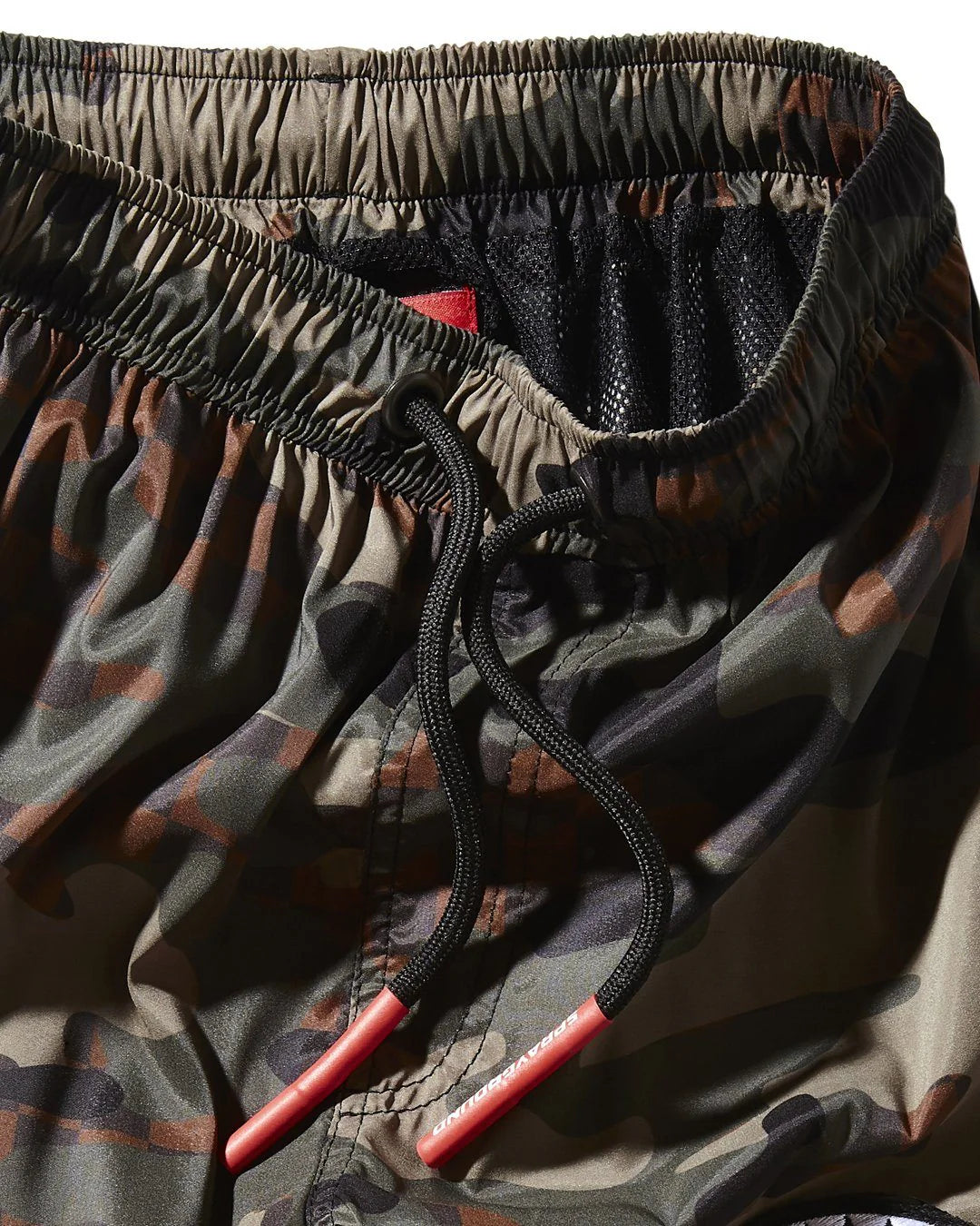KIDS CAMO CHECKERED SWIM TRUNKS - Image 5