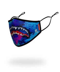 Alternative view of ADULT COLOR DRIP FORM FITTING FACE MASK