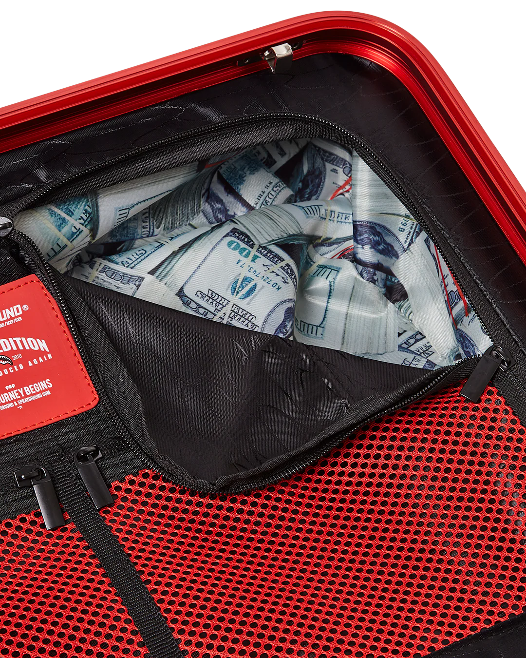 MOLDED SHARKITECTURE RED HARDSHELL CARRY-ON LUGGAGE - Image 13