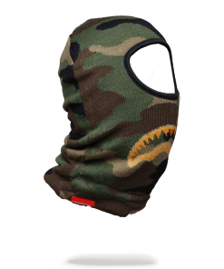 Alternative view of GOLD KNIT SHARK MOUTH SKI MASK