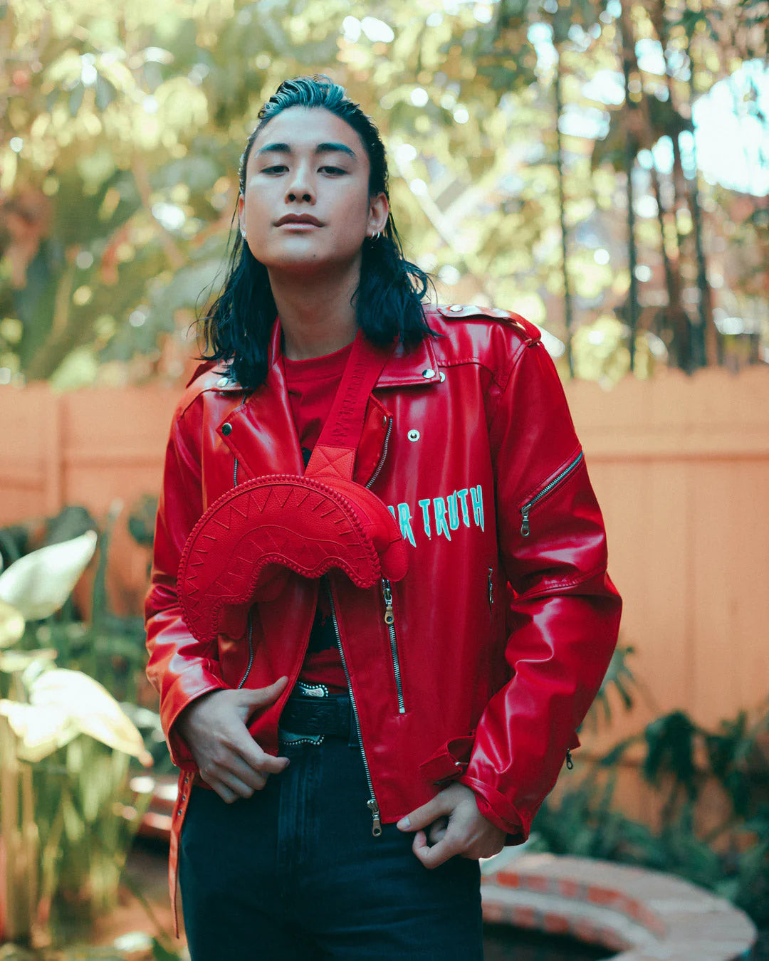 RED RIVIERA SHARKMOUTH CROSSBODY - Image 5