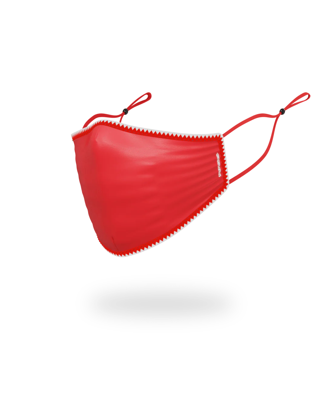 ADULT VERTICAL SHARK (RED) FORM-FITTING FACE MASK - Image 2