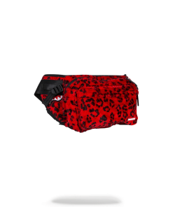 Alternative view of RED LEOPARD CROSSBODY TRANSPORTER