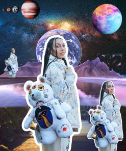 Alternative view of UFO SPACED OUT MONEYBEAR TEDDYBEAR BACKPACK