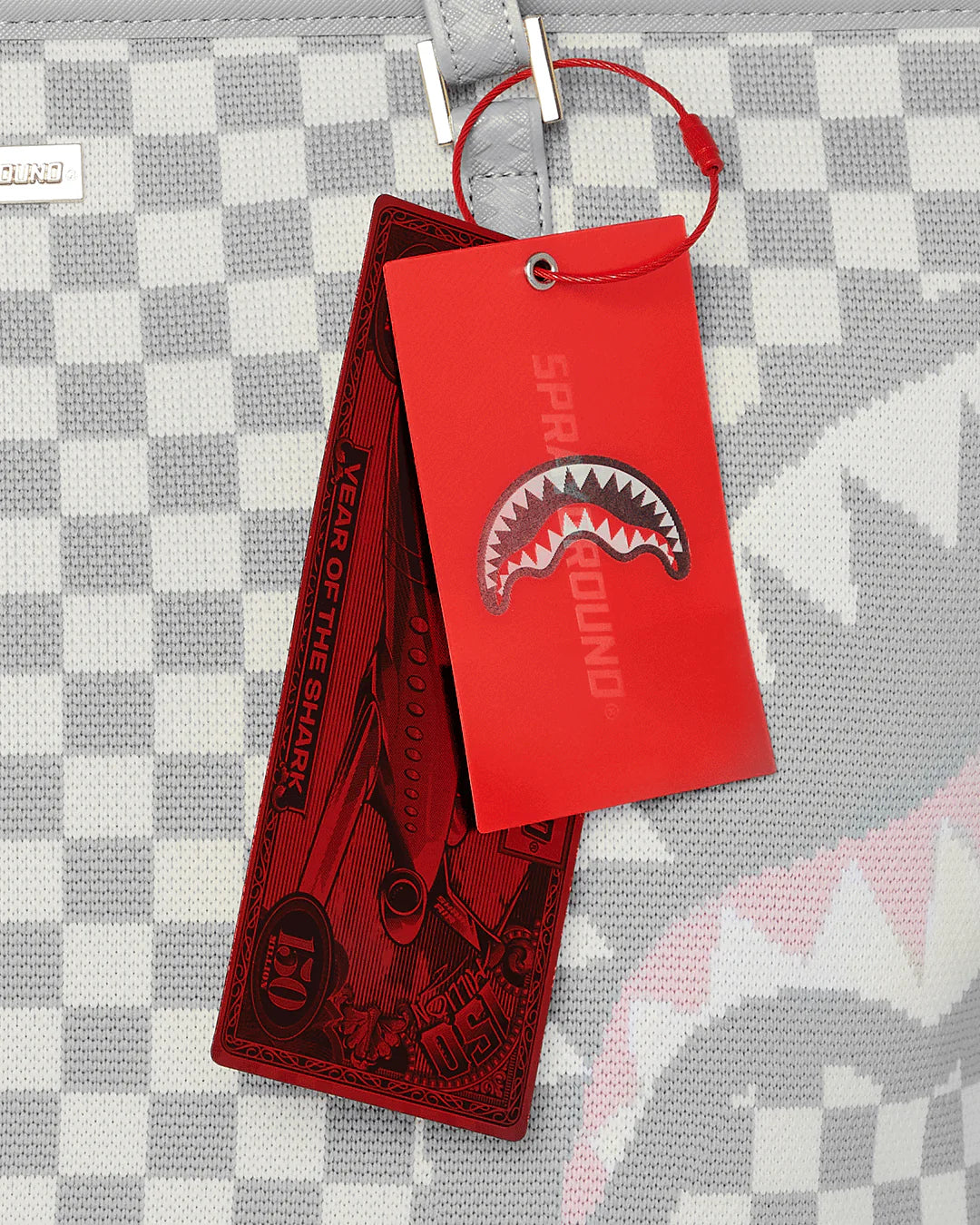 KNIT SHARKS IN PARIS IN CREAM TOTE - Image 4