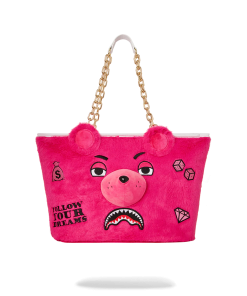PLUSH MONEYBEAR TOTE (PINK)