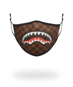 SHARKS IN PARIS (BROWN) FORM-FITTING MASK