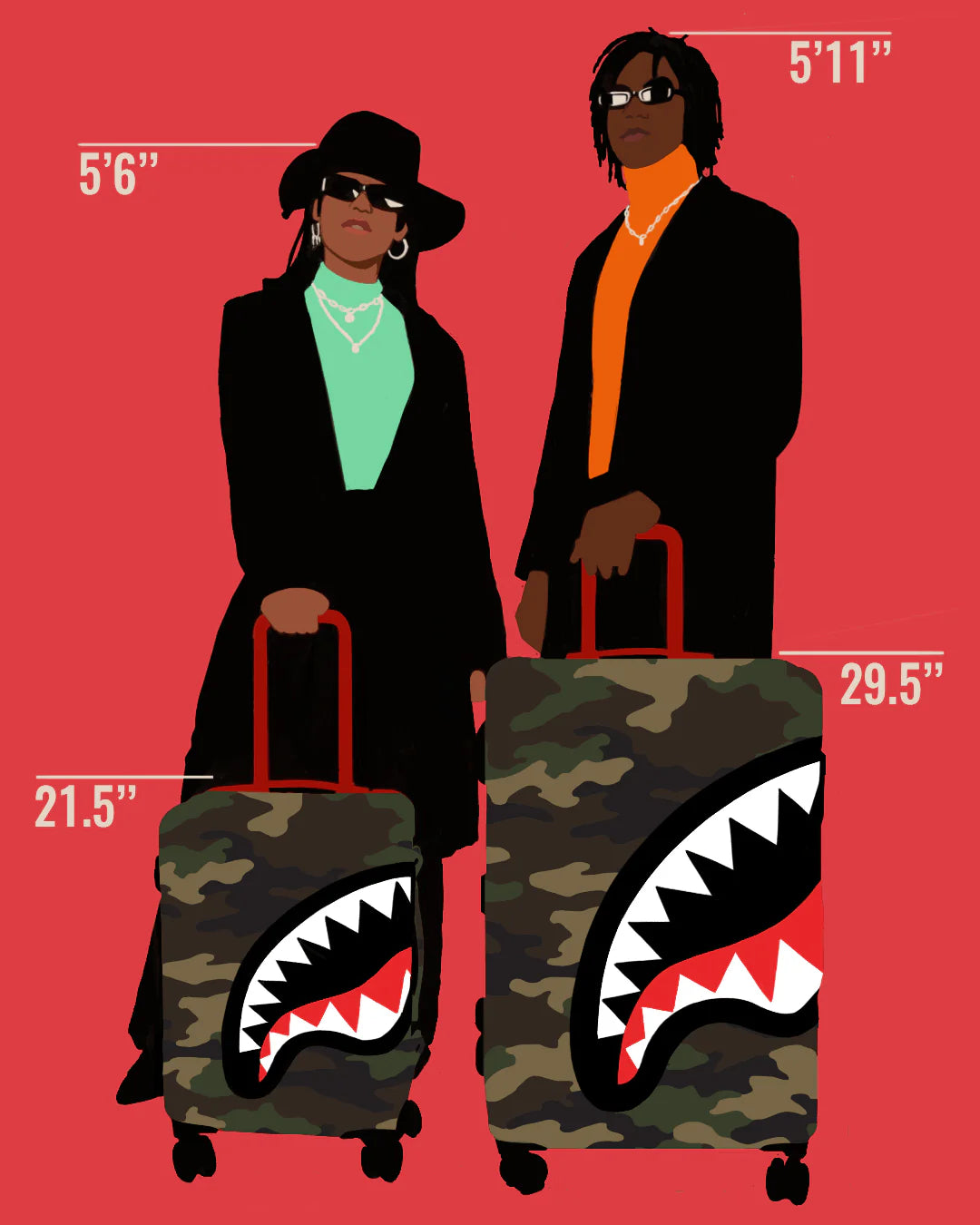 SHARKNAUTICS (CAMO) 21.5” CARRY-ON LUGGAGE - Image 15