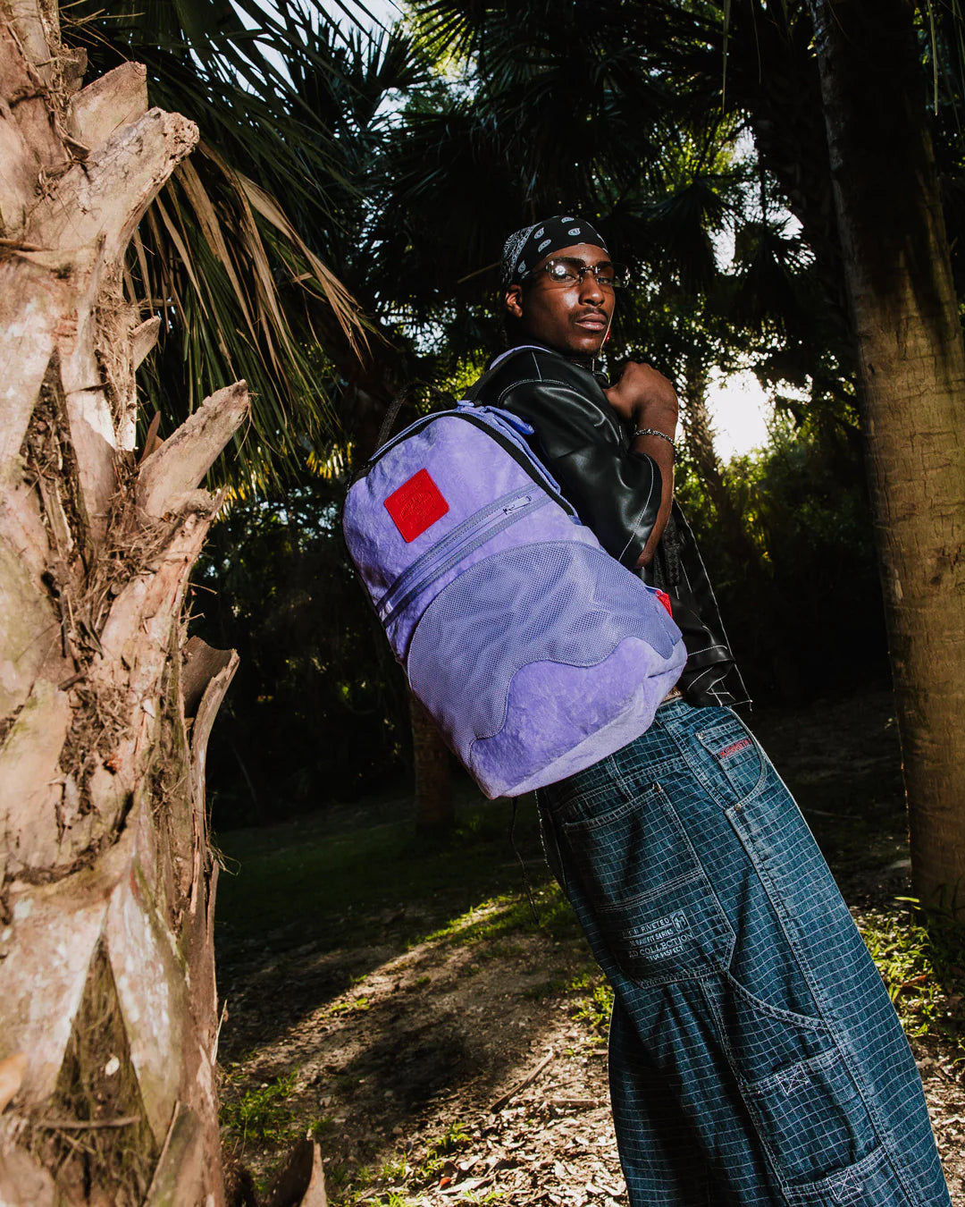 NOOO WAY!!! A REVERSIBLE BACKPACK - PURPLE VELOUR TO OG SHARKS IN PARIS BACKPACK - Image 11