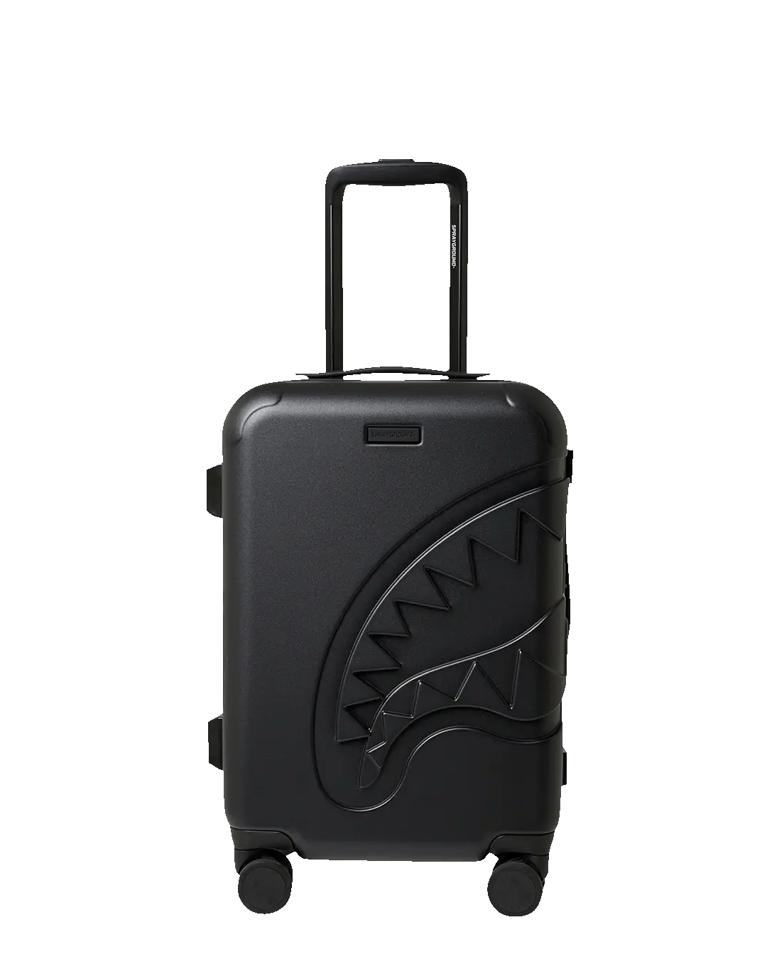THE JOURNEY BEGINS SHARKITECTURE CARRY-ON LUGGAGE BLACK WITH EXTRA STICKERS - Image 4