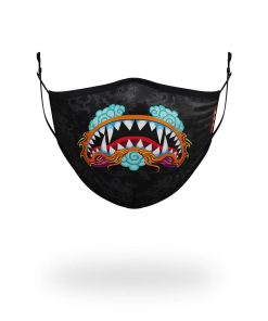 ADULT DRAGON SHARK FORM FITTING FACE MASK