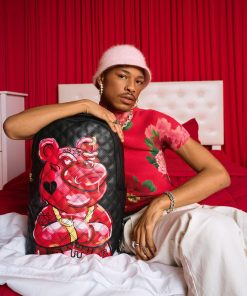 Alternative view of QUILT HAND PAINTED DIABLO BEAR BACKPACK (DLXV)